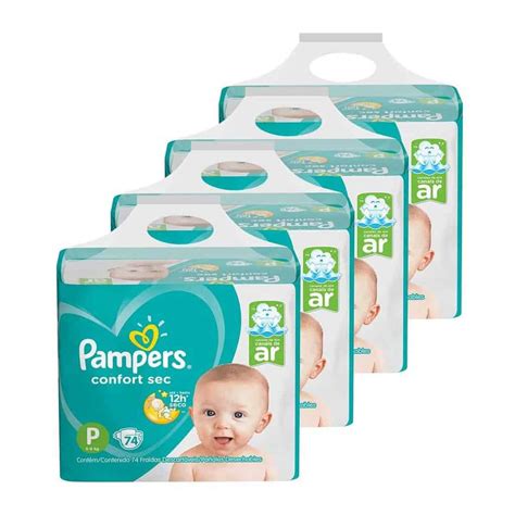 Kit De Fraldas Pampers Confort Sec Super Promotop