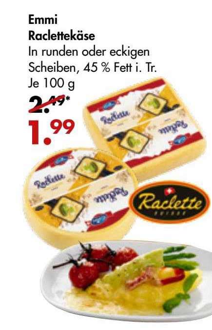 Emmi Raclettekäse Angebot bei DINEA 1Prospekte de