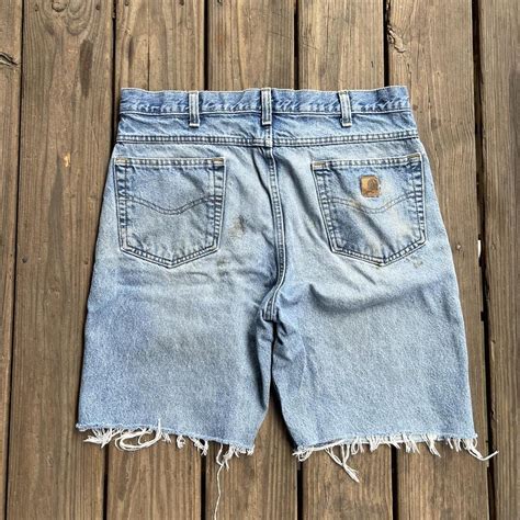 Vintage Carhartt Jorts 36” Waist 9” Inseam Aged Depop