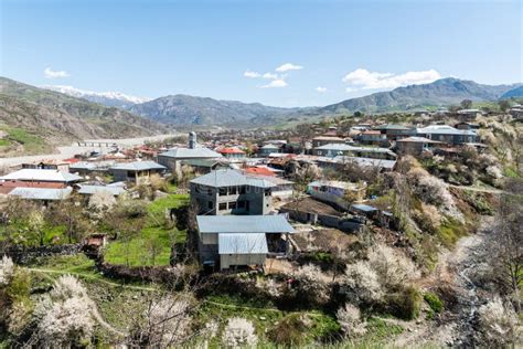 Village life in Azerbaijan stock image. Image of town - 63280141