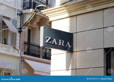 Zara Boutique Brand Logo And Sign Text On Facade Entrance Fashion Front