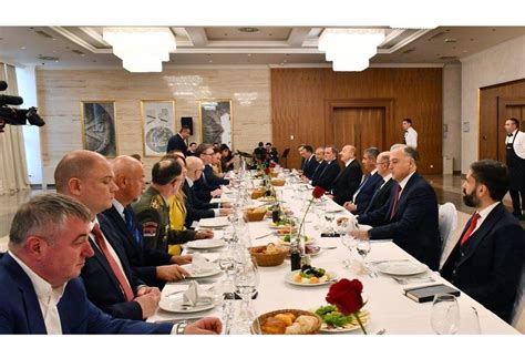 President Ilham Aliyev President Of Serbia Hold Expanded Meeting