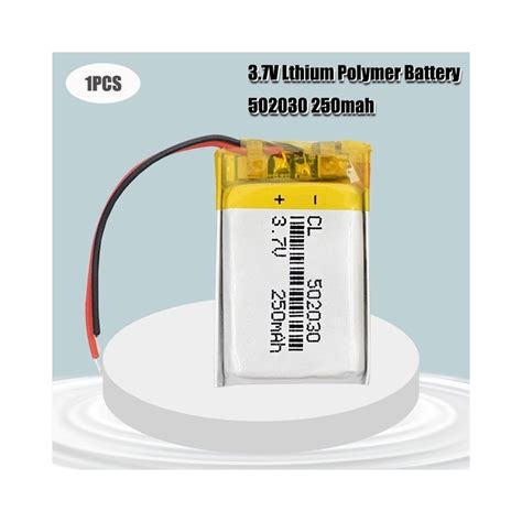 37v 250mah 502030 Lithium Polymer Li Po Li Ion Rechargeable Battery