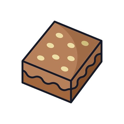 Premium Vector Brownies Icon Vector Design Template Simple And Clean