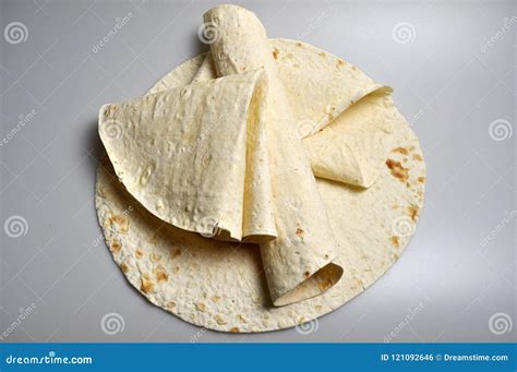 Round Light Ready Made Pita Breads Stock Photo Image Of Asia