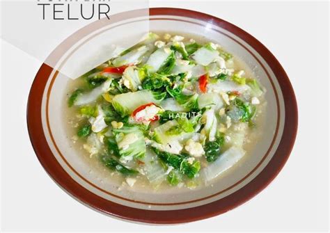 Resep Cah Sawi Putih Dan Telur Oleh Firsta Cookpad