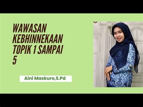 Wawasan Kebhinnekaan Youtube