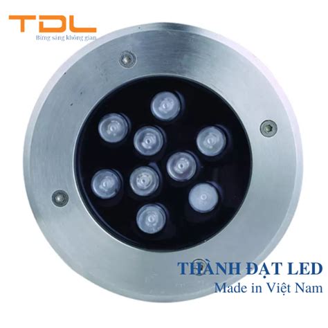 Đèn LED âm nước đế chôn 9w TDL denledduan