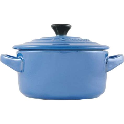 Le Creuset Signature Set of 4 Stoneware Mini Cocottes (Cool Mint, Blue Caribe, Deep Teal ...