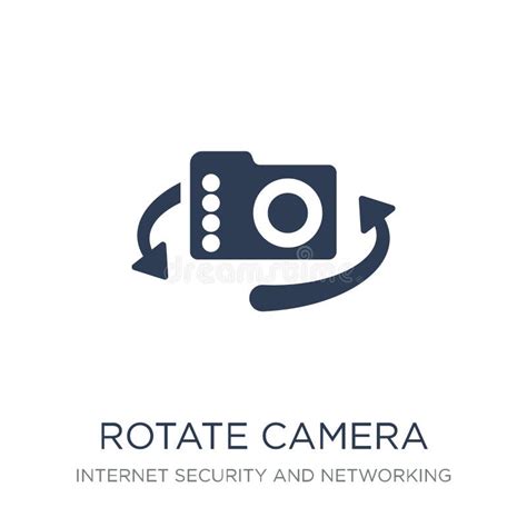 Rotate Camera Icon Trendy Flat Vector Rotate Camera Icon On White