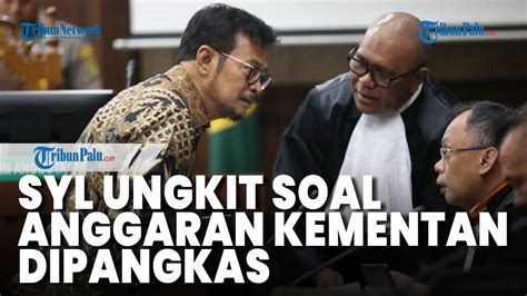 Syl Ungkit Soal Anggaran Kementan Dipangkas Rp Triliun Hingga Seret