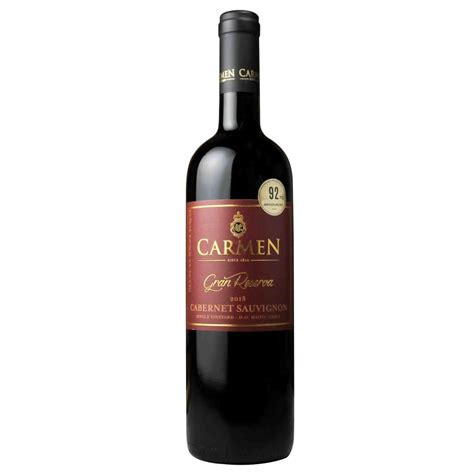 卡乐门格兰珍藏赤霞珠干红葡萄酒 Carmen Gran Reserva Cabernet Sauvignon招商价格智利 中央山谷 迈坡