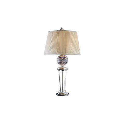 Elegant Crystal Table Lamp With Pleated Shade Miracles Ht Foam