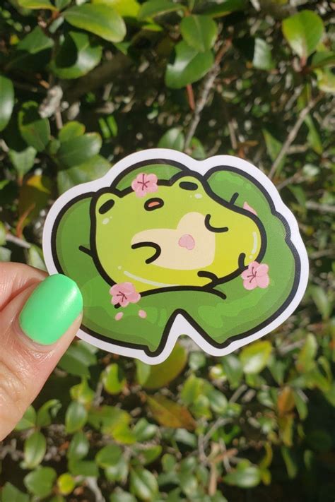 This Is A Lazy Frog Sticker That Can Be Purchased On Etsy Frog Drawing