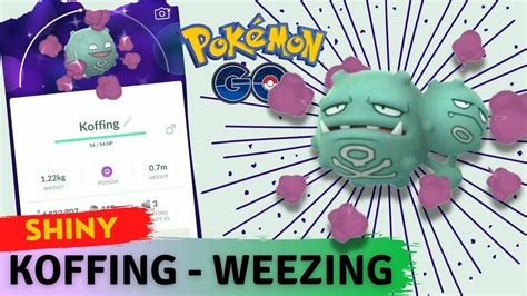 Evolving Shiny Koffing Into Shiny Weezing Pokemon Go Evolution Youtube