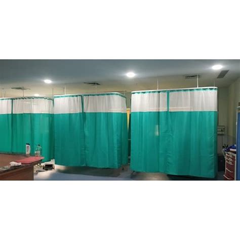 Polyester Green White Hospital Partition Curtain At Rs 80 Sq Ft In Sagar