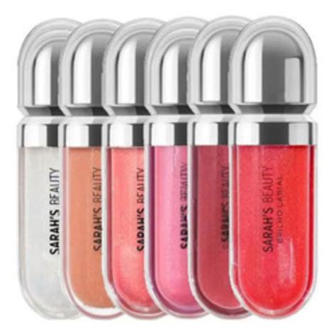 Kit Cores Super Gloss Labial Brilhante Sarahs Beauty Lip Glos