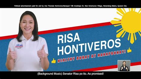 Hontiveros Risa Akbayan Paid Tv Ad April 2022 30s Abs Cbn Network