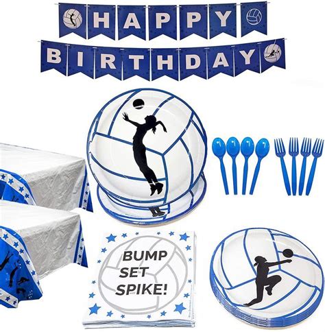 Volleyball Deluxe Party Packs (for 16 Guests!), Volleybal Party ...