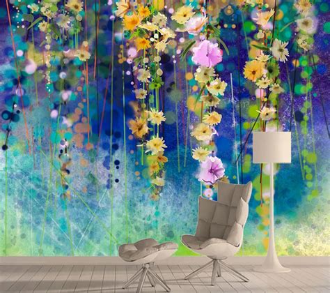 8d Silk Wallpapers For Living Room Mural Wallpaper 3d Wall Contact