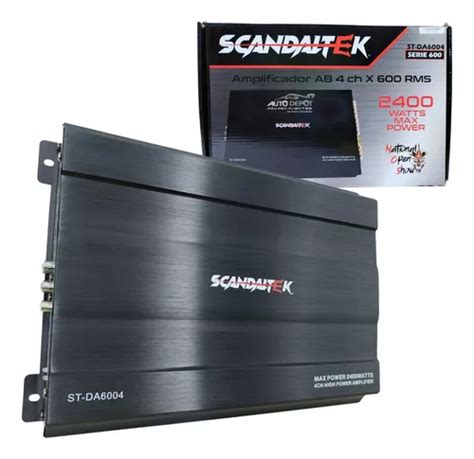 Amplificador 4 Ch 2400w Max Clase A b Scandaltek St da6004 Envío gratis