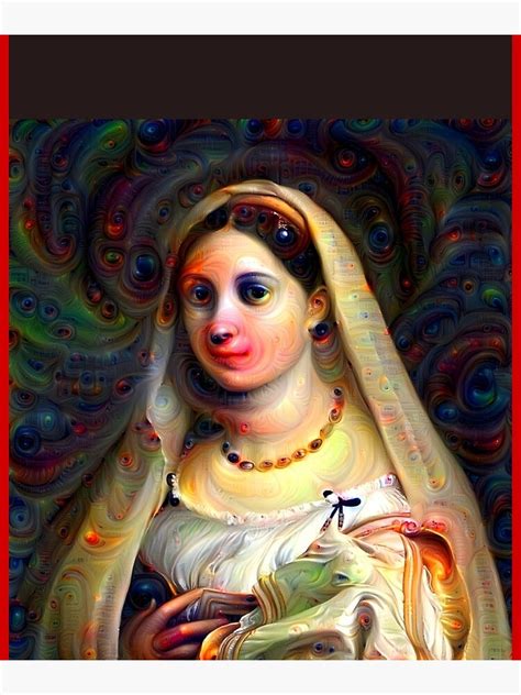 Raphael Donna Velata Woman With A Veil Deepdream Neural Network AI