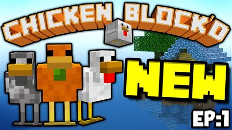 Chicken Block D NEW MAP NEW CHICKENS Ep 1 Minecraft Bedrock