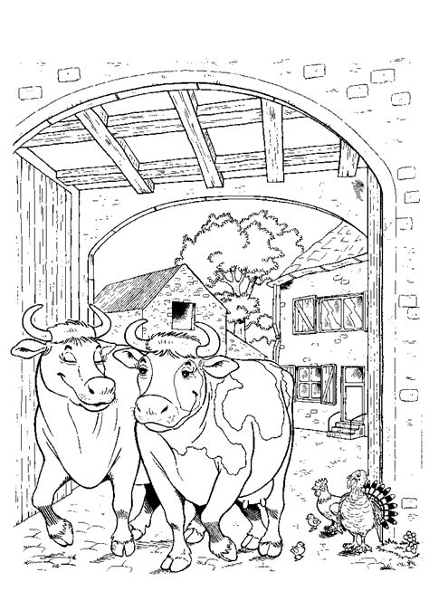 Dessins de La ferme à colorier