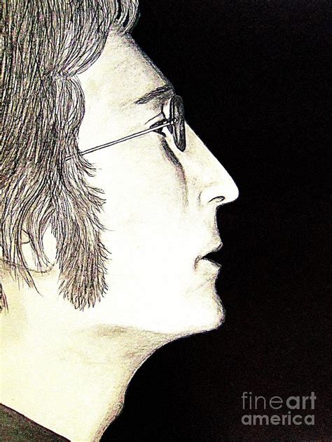 John Lennon In Profile Drawing By Tania Eddingsaas