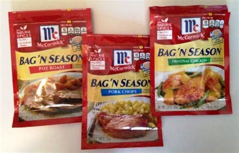 Mccormick Bag N Season Pork Chops Cooking Bag And Seasoning