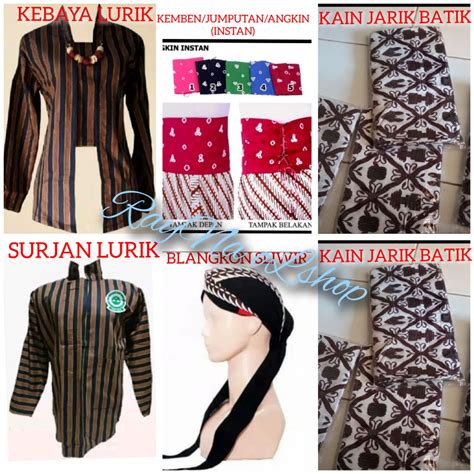 Jual Set Baju Couple Lurik Tenun Modern Klasik Khas Tradisional Jawa