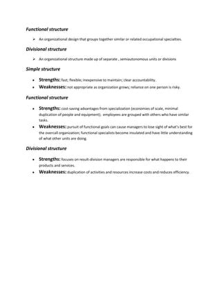 Basic Organizational Design Assignment PDF