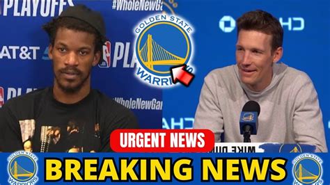 URGENT JIMMY BUTLER ANNOUNCED ON WARRIORS NOBODY WAS EXPECTING THIS