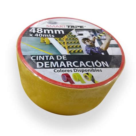 Cinta De Demarcacion Amarilla Smart Tape 48 Mm X 40 Mts Socodima Cl