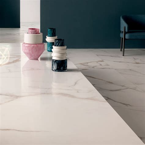 Calacatta Oro Polished Porcelain Tile 24x24x3 8 Porcelain Flooring