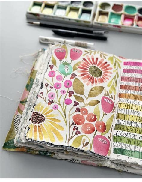 Pin By Vardit Dafni On Mixed Media In Watercolor Art Journal