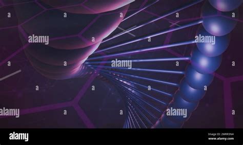 Image Of Shapes Over Dna Strand Stock Photo Alamy