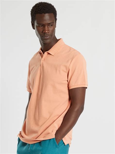 Polo de piqué de algodón NARANJA Kiabi 6 00