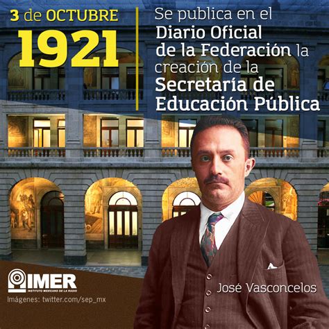 3 De Octubre De 1921 Se Publica En El Diario Oficial De La Federación La Creación De La