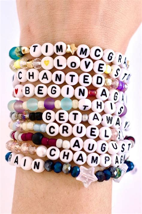 Eras Tour Friendship Bracelets Swiftie Made Etsy Friendship