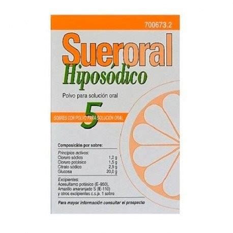 Sueroral Hipos Dico Sobres Polvo Soluci N Oral Farmacia Online