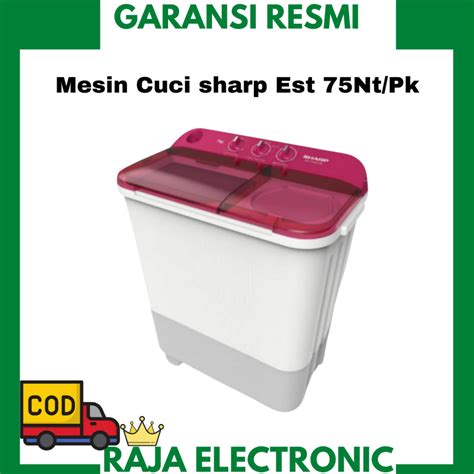 Jual Sharp Mesin Cuci Est 75Nt Pk 2 Tabung 7 Kg Shopee Indonesia