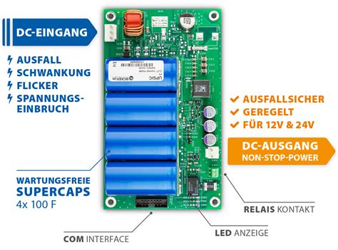 Dc Usv Mit Supercaps F R Unterbrechungsfreie V V Stromversorgung