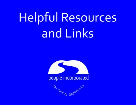 Helpful Resources People Incorporated