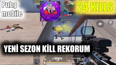 YENİ SEZON KILL REKORUM 3000 HASAR PUBG MOBİLE YouTube