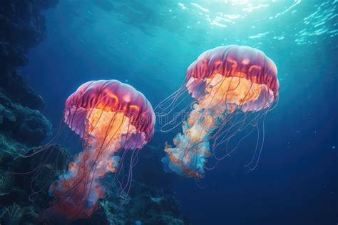 This Captivating Photo Captures A Couple Of Jellyfish As They