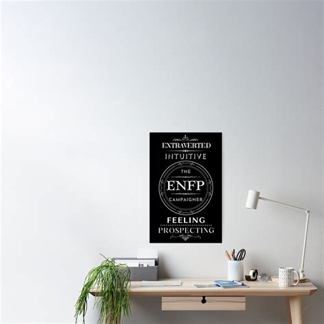 Mbti The Enfp Campaigner Poster For Sale By Lioncubdesigns Redbubble