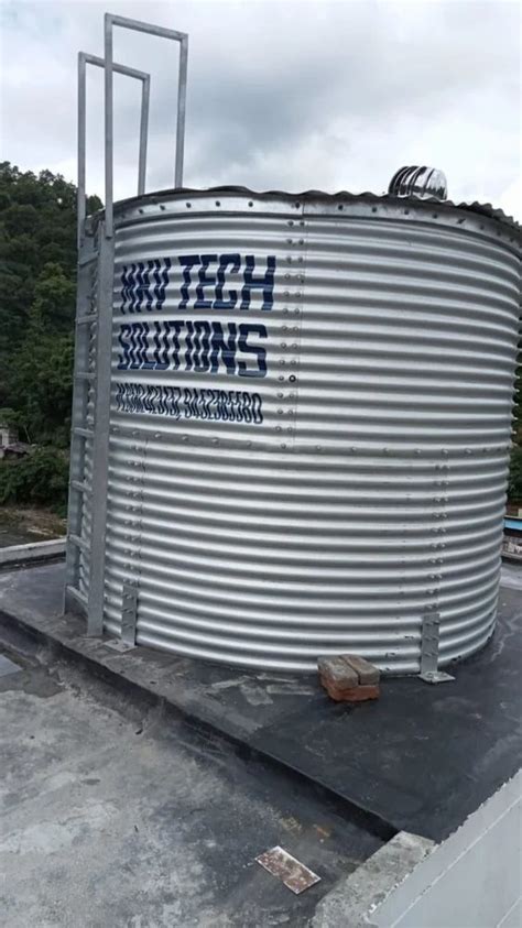 MKV TECH Zincalume Fire Water Tank For Industrial Capacity 100000 L