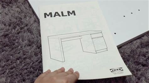 تجميع وتركيب مكتب Malm من إيكيا Ikea Malm Desk Assembly Youtube