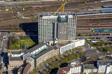 Dortmund aus der Vogelperspektive Hochhaus Gebäude der Firma HCC